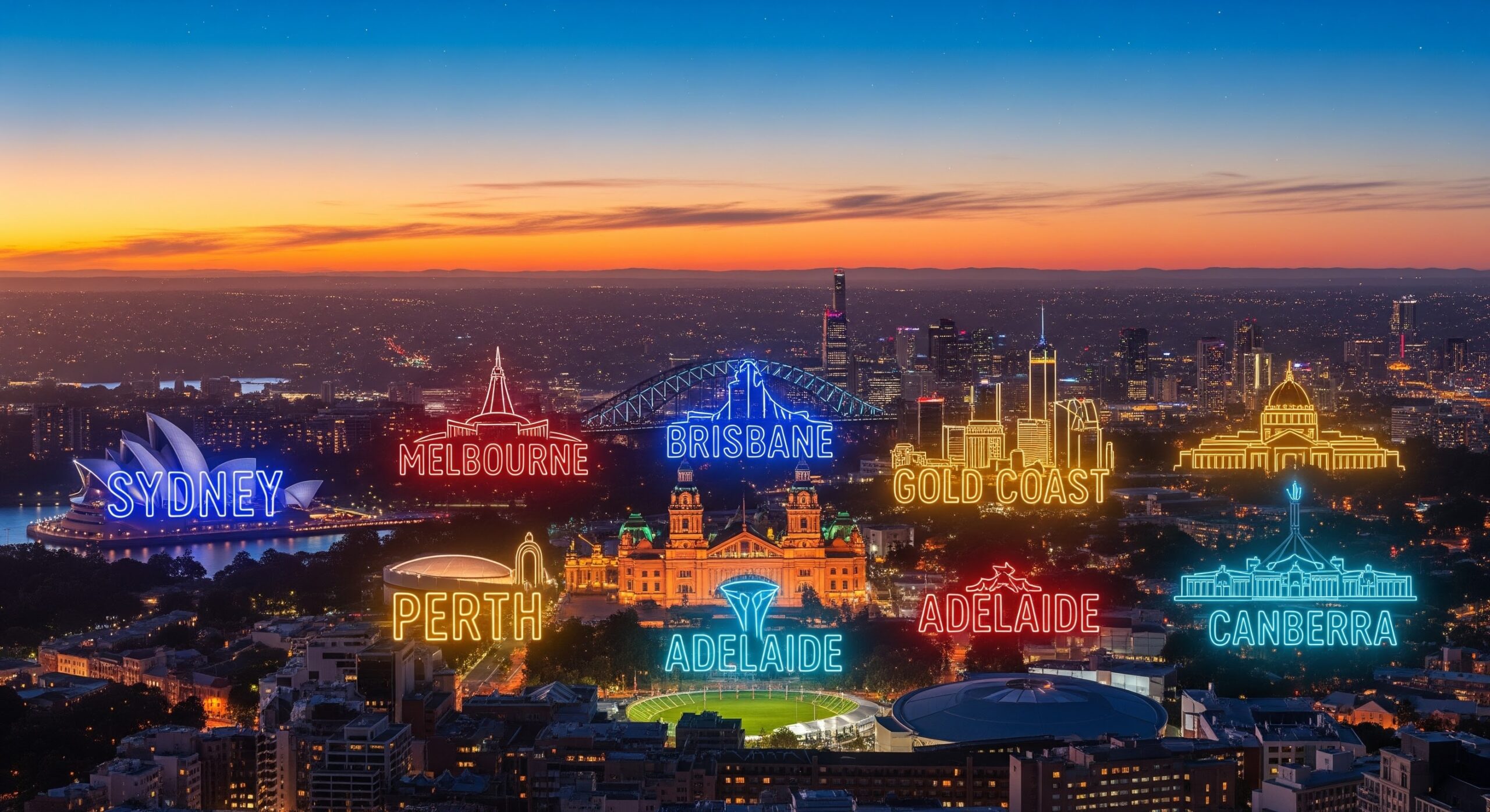 Cities serviced